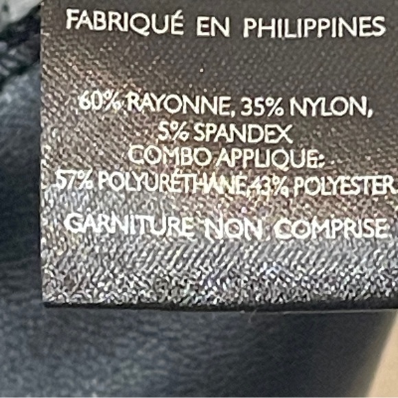 NATORI DOUBLE KNIT SHORT SLEEVE APPLIQUE SWEATSHIRT S - Picture 7 of 8